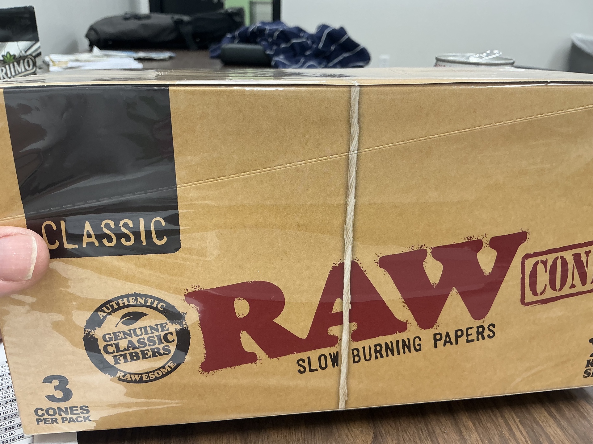 Raw Classic Hemp Cones 3 Pack